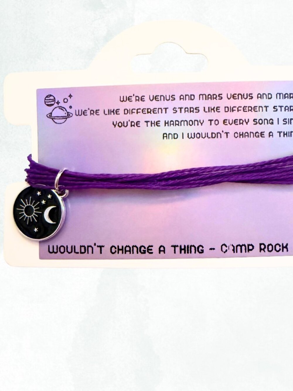 Wouldn't Change A Thing  - Camp Rock Y2K DCOM Fan Girl  Layered String  Bracelet